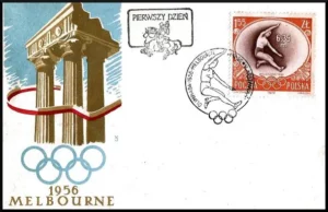 XVI Igrzyska Olimpijskie w Melbourne - złoty medal E. Duńskiej-Krzesińskiej