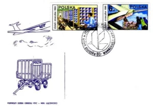 Dzień Znaczka 1980 - Postęp pocztowy. 30 lat Polskiego Związku Filatelistów