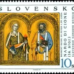 Sztuka - Nardo di Cione: Ołtarz Bojnice, detal, św. Piotr i św. Łucja