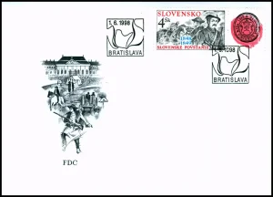 Słowackie Powstanie 1848/49 z przywieszką przypominającą 150. rocznicę Słowackiej Rady Narodowej