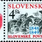 Słowackie Powstanie 1848/49 z przywieszką przypominającą 150. rocznicę Słowackiej Rady Narodowej