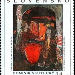 Sztuka - Dominik Skutecký: Studium stojącego kowala - metalurga