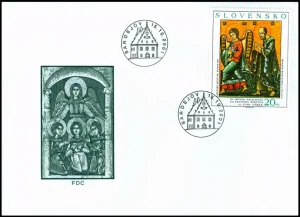 Sztuka - Ikona ze wschodniej Słowacji: św. Michał Archanioł z grupą świętych