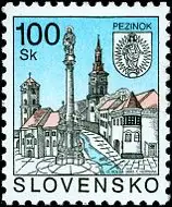 Znaczek obiegowy - Pezinok
