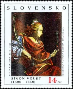 Sztuka - Simon Vouet: Święta Katarzyna