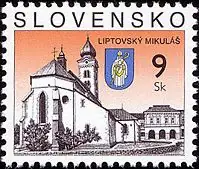 Znaczek obiegowy - Liptovský Mikuláš
