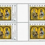 Sztuka - Nardo di Cione: Ołtarz Bojnice, detal, św. Piotr i św. Łucja