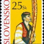 Znaczek obiegowy - Słowacki folklor