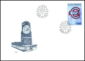 Pierwszy znaczek Słowacji w walucie Euro
