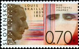 Dzień Znaczka - Louis Braille (1809 - 1852)