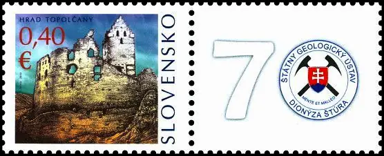 Znaczek personalizowany - zamek Topolčany