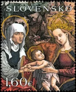 Malarstwo tablicowe - Św. Anna Samotrzecia z Rožňavy (1513)