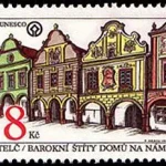 Piękno Ojczyzny Barokowe szczyty domów z arkadami na placu w Telč