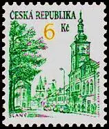 Znaczek obiegowy - Architektura miejska - Slaný