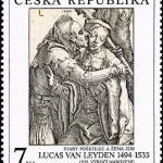 Sztuka Lucas van Leyden (1494-1533): Stary głupiec i kobieta, 1520