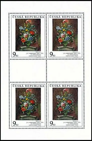 Sztuka - Galeria Narodowa w Pradze J. K. Hirschely (1695-1743): bukiet 1743
