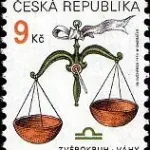 Znaczki obiegowe – znaki zodiaku: Waga