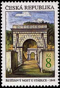 Piękno naszego kraju Most łańcuchowy w Stádlec