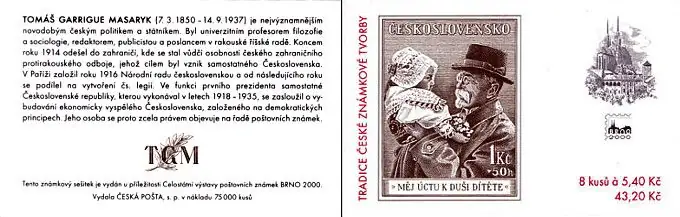 Czeska tradycja produkcji znaczków Znaczek Bohumila Heinza dla dzieci z 1938 r. (Miechel 390)